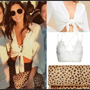 New Leopard Foldable Clutch with Gold Chain